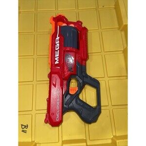 Nerf N-Strike Mega Series Cycloneshock Dart Blaster Gun - Red With Darts Tested